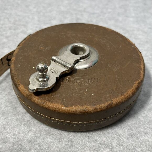 Vintage 50’ Metallic Tape Measure The Lufkin Rule Co 503 Made In USA Decor Craft - Picture 3 of 12